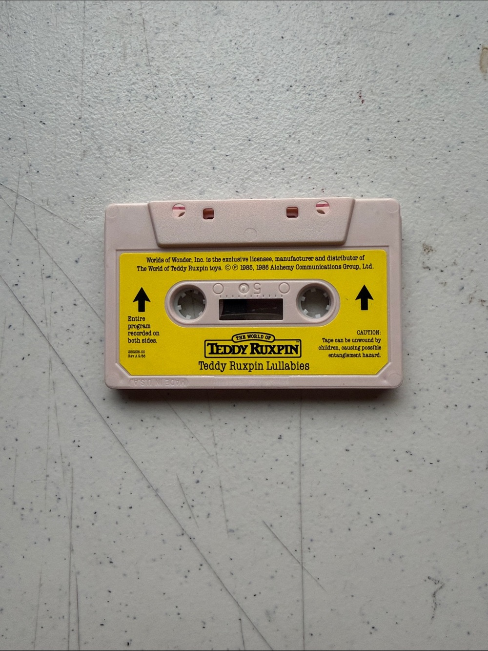 Teddy Ruxpin Audio Cassette - Lullabies